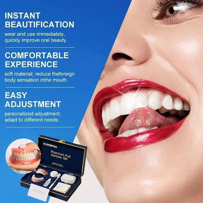 🔥Today's Special: 70% Off!(Affordable Beauty🧏‍♀️🧏‍♂️)--KLENIMORE™ --Advanced Customized Full Denture Set🦷